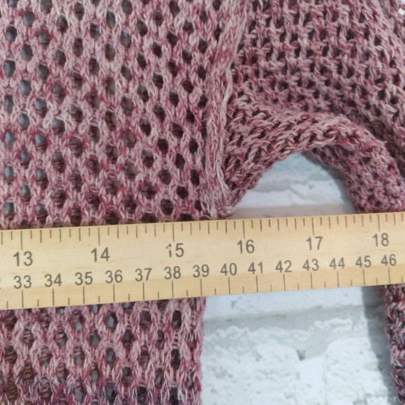 Maurices Womens Sweater Small Purple Open Knit Ombre Pullover - Picture 4 of 8